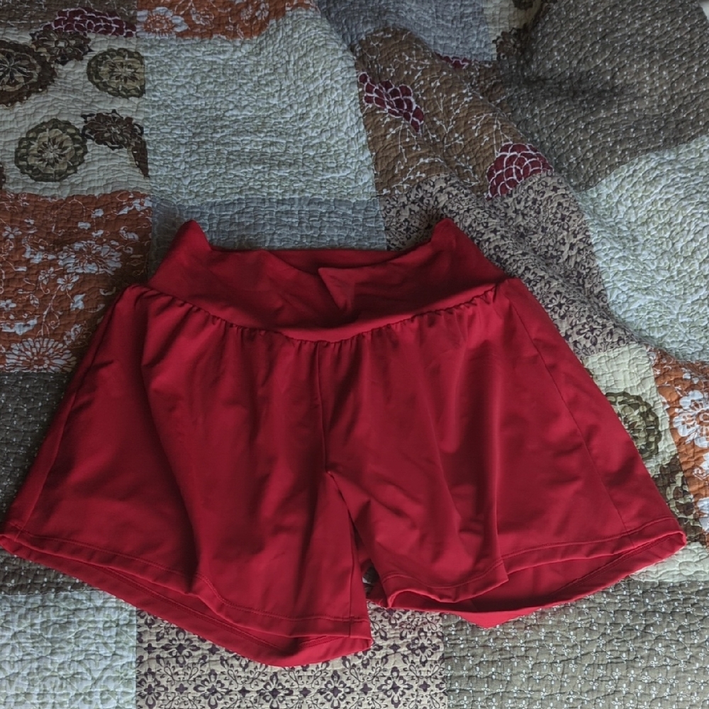 HALARA Red Athletic Shorts 5" length